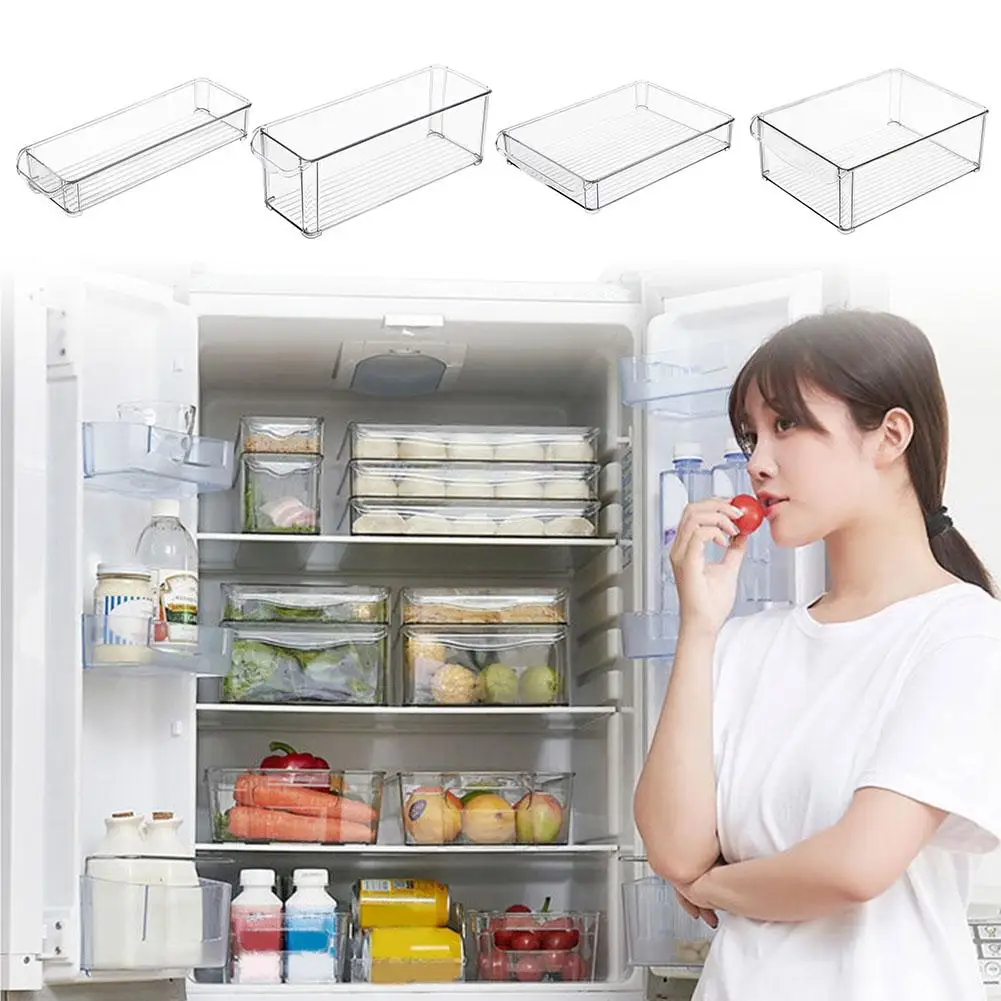 Refrigerator Storage Box Can Be Stacked Plastic Storage Box Rectangular Noodles Vegetable Fruit Kitchen Storage Box
Refrigerator Storage Box Can Be Stacked Plastic Storage Box Rectangular Noodles Vegetable Fruit Kitchen Storage Box