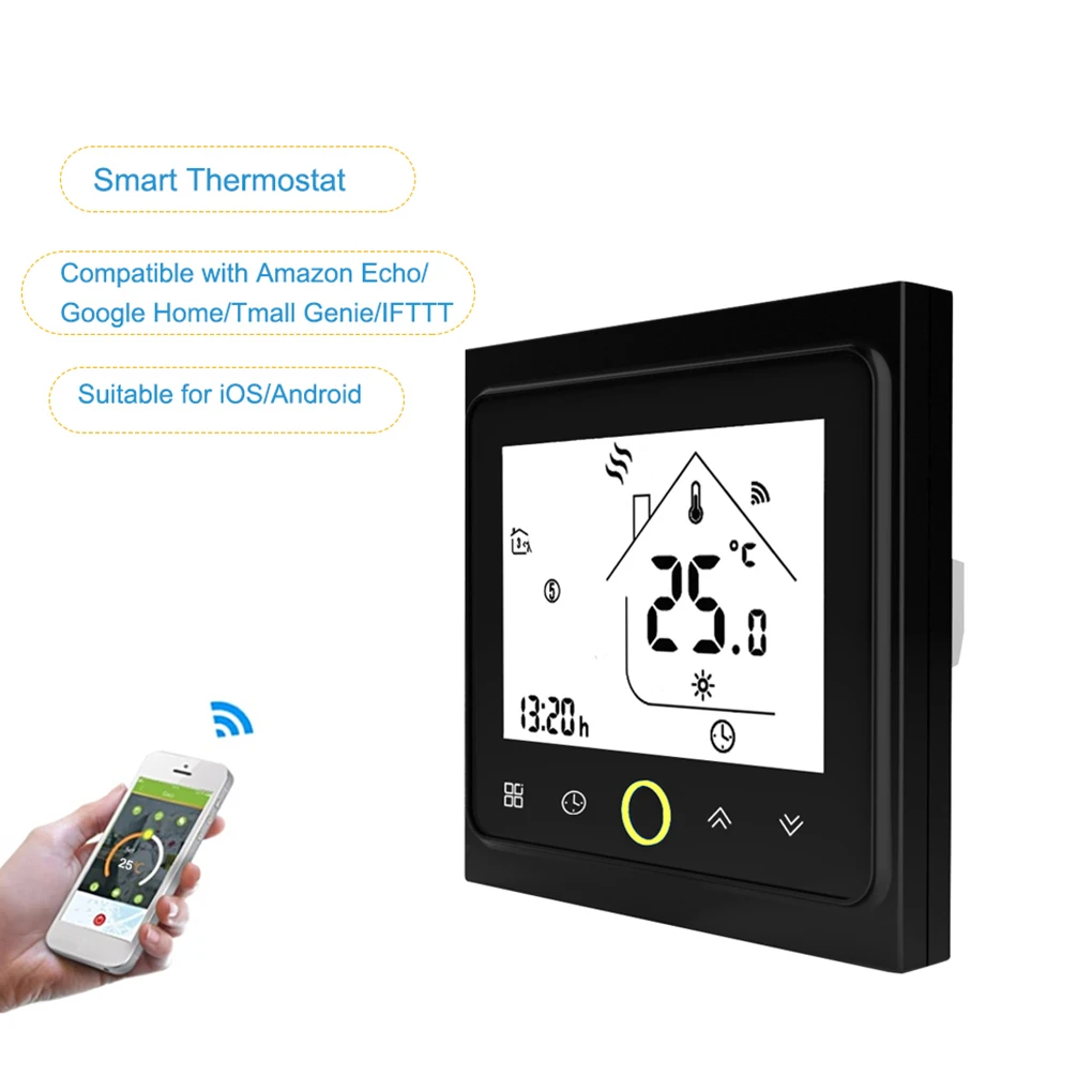Thermostat Boiler Heating Smart Termostat Wifi Thermostat LCD Display Room Temperature Controller For Water/Electric/Floor/Gas
Thermostat Boiler Heating Smart Termostat Wifi Thermostat LCD Display Room Temperature Controller For Water/Electric/Floor/Gas