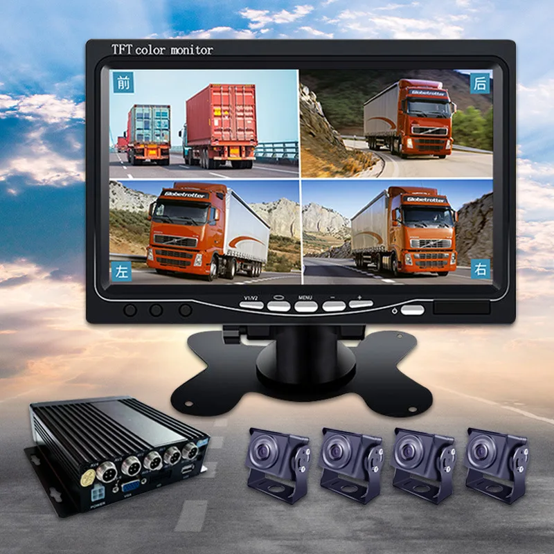 360-Degree Panoramic Four Transcription Tachograph Large Truck Bus 7 Inches Screen 4g Online Edition
360-Degree Panoramic Four Transcription Tachograph Large Truck Bus 7 Inches Screen 4g Online Edition