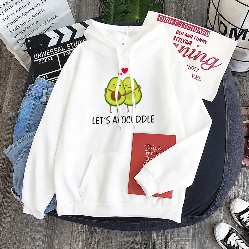 2020 Winter Harajuku Couple Sweatshirt Cute Cartoon Avocado Print Women Hoodies Korean Fashion Streetwear Female Pullovers Coats
2020 Winter Harajuku Couple Sweatshirt Cute Cartoon Avocado Print Women Hoodies Korean Fashion Streetwear Female Pullovers Coats