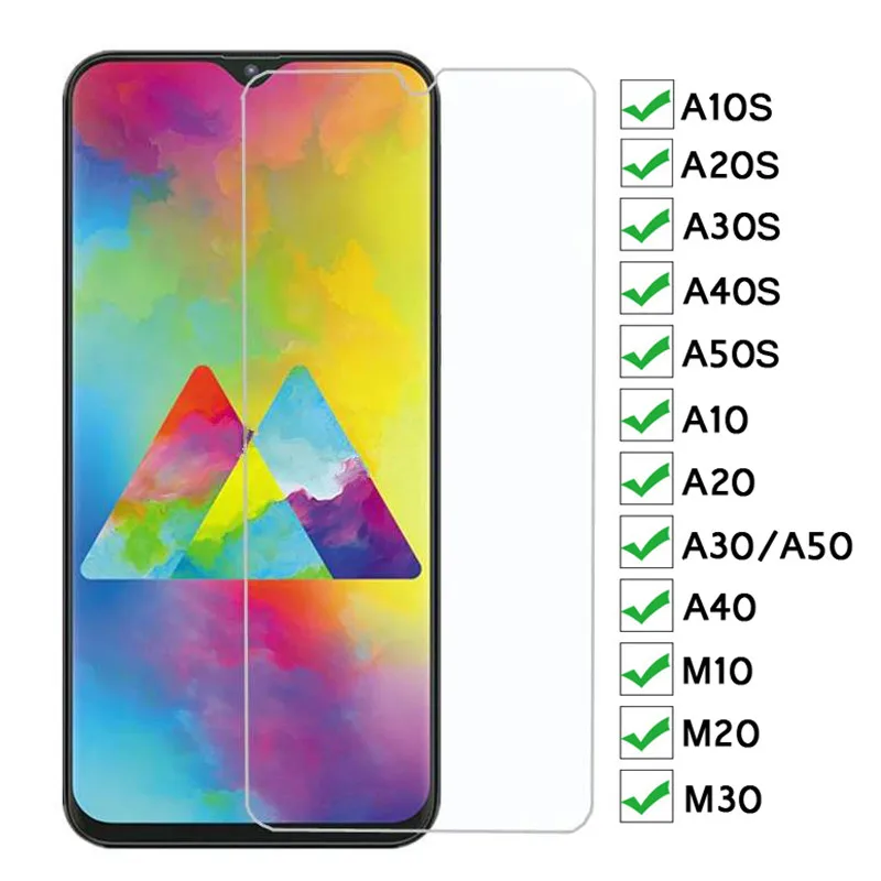 3 шт. Защитное стекло для Samsung Galaxy A10S A20S A30S A40S A50S A10 A20 A30 A40 50 закаленное M10 M20 M30 защита