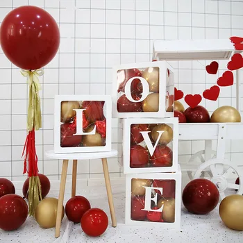 4Pcs/Set Transparent Boxes for Baby Shower Child Kids Birthday Party Wedding Decor DIY Balloon Boxes Valentine's Day Gifts
4Pcs/Set Transparent Boxes for Baby Shower Child Kids Birthday Party Wedding Decor DIY Balloon Boxes Valentine's Day Gifts