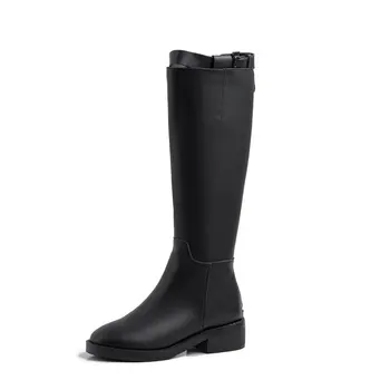 Cow Leather Knee High Boots Women Autumn Winter Warm Party Office Shoes Woman buckle rouned Toe High Boots
Cow Leather Knee High Boots Women Autumn Winter Warm Party Office Shoes Woman buckle rouned Toe High Boots