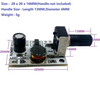 3pcs 20-900MA 6-25V Multifunction Handle adjustment LED driver Module PWM Controller DC-DC Step-down Constant Current Converter
3pcs 20-900MA 6-25V Multifunction Handle adjustment LED driver Module PWM Controller DC-DC Step-down Constant Current Converter