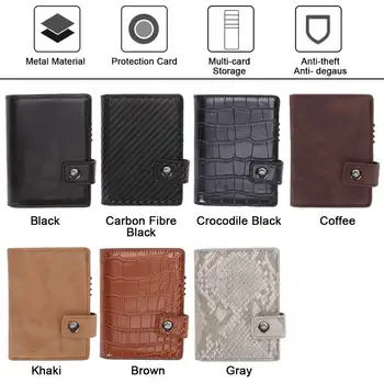 Men Credit Card Holder RFID Men Wallet Automatic Hasp Male Purse PU leather Bank Card Wallets Business ID Card Holder
Men Credit Card Holder RFID Men Wallet Automatic Hasp Male Purse PU leather Bank Card Wallets Business ID Card Holder
