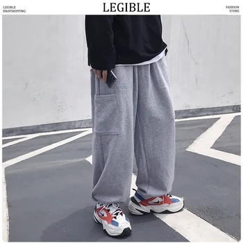 LEGIBLE Men Gray Pockets 2020 Casual Sweatpants Mens Loose Collage Straight Pants Male Streetwear Trousers Fashions Pants
LEGIBLE Men Gray Pockets 2020 Casual Sweatpants Mens Loose Collage Straight Pants Male Streetwear Trousers Fashions Pants