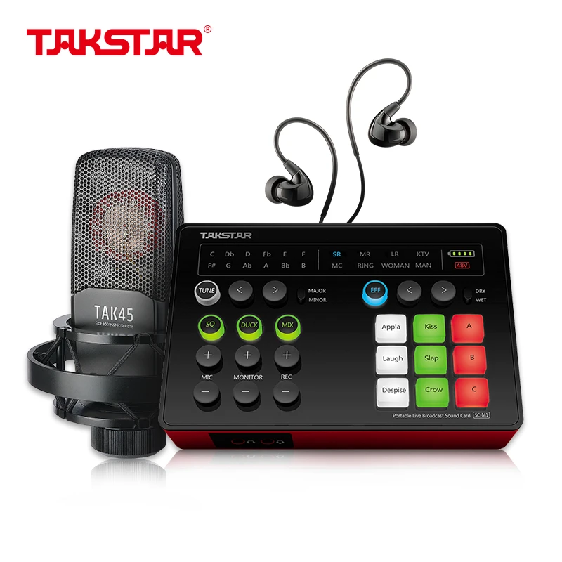 Акустическая карта Takstar MX1 для прямой трансляции, профессиональный конденсатор микрофона для различных развлекательных приложений для прямой трансляции
Акустическая карта Takstar MX1 для прямой трансляции, профессиональный конденсатор микрофона для различных развлекательных приложений для прямой трансляции