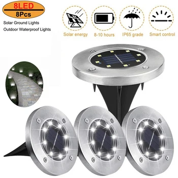 8 LED Solar Power Under Ground Light Lawn lamp Buried Deck lamp Outdoor Garden Pathway Deck Floor Lights Home Yard Driveway
8 LED Solar Power Under Ground Light Lawn lamp Buried Deck lamp Outdoor Garden Pathway Deck Floor Lights Home Yard Driveway