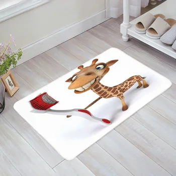 Cute Giraffe Holding Toothbrush Cartoon Doormat Non-slip Rug Soft Bath Mats Bathroom Supplies Carpet Living Room
Cute Giraffe Holding Toothbrush Cartoon Doormat Non-slip Rug Soft Bath Mats Bathroom Supplies Carpet Living Room