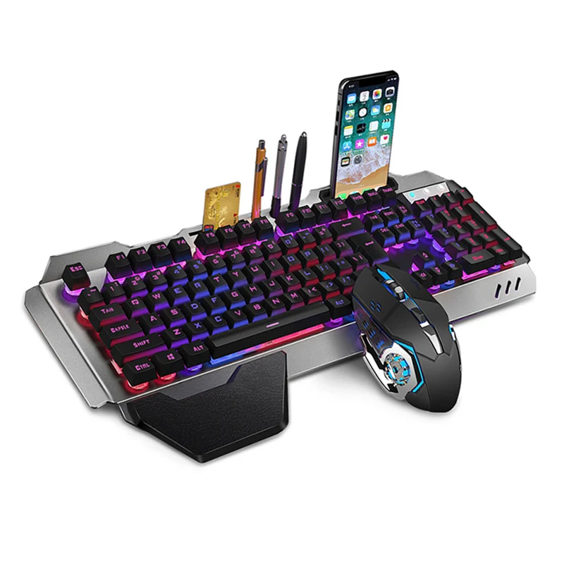 Gaming Keyboard Mouse Set Chargable Wireless Keyboard with Colorful Lights Mouse with 4 Adjustable DPI SP99
Gaming Keyboard Mouse Set Chargable Wireless Keyboard with Colorful Lights Mouse with 4 Adjustable DPI SP99