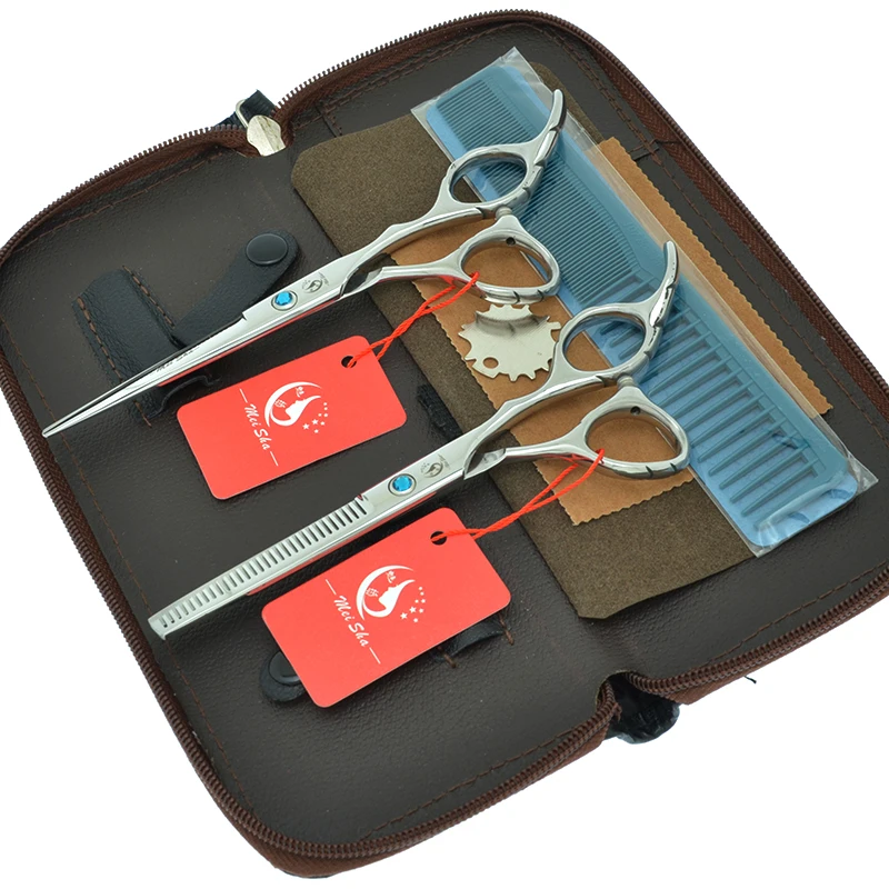 Meisha 5.5'' 6.0" Japan 440C Barber Cutting Scissors Professional Hair Styling Thinning Shears High Quality Hair Clippers A0036A
Meisha 5.5'' 6.0" Japan 440C Barber Cutting Scissors Professional Hair Styling Thinning Shears High Quality Hair Clippers A0036A