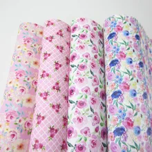 Pekvv 21cm X 30cm A4 גיליון פרחי פו מלאכותי סינטטי עור בד עבור שיער קשתות עגילי Knotbow שקיות קישוט PR007(China)