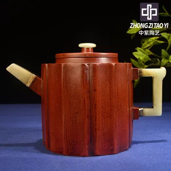 Yixing The Qing Dynasty The Cultural Revolution Kettle Old Dark-red Enameled Pottery Teapot Taiwan Backflow Yang Peng Imitate
Yixing The Qing Dynasty The Cultural Revolution Kettle Old Dark-red Enameled Pottery Teapot Taiwan Backflow Yang Peng Imitate