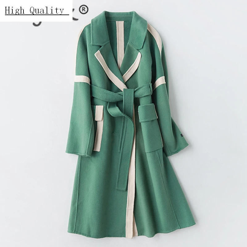 Elegant Autumn Womens Coats Winter Wool Coat Female Long Woolen Jacket Fashion Clothes 2020 Vintage Belt Overcoat 810 
Elegant Autumn Womens Coats Winter Wool Coat Female Long Woolen Jacket Fashion Clothes 2020 Vintage Belt Overcoat 810
