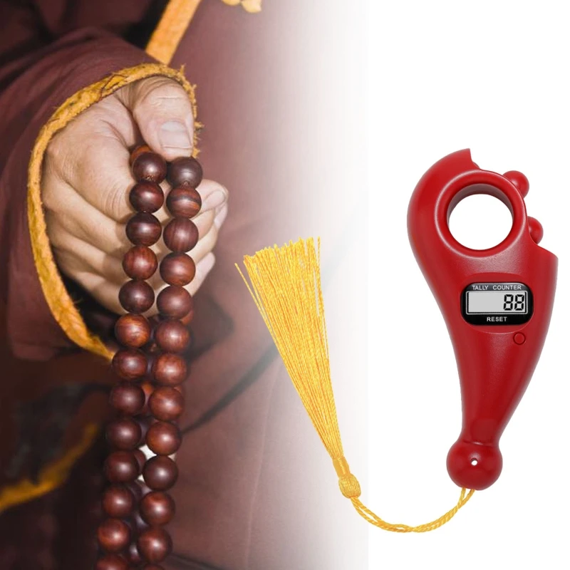 Portable Handheld Tassel Digital Beads Counter Finger Game Toy Manual Reset Decompression Relaxation Tool for Meditation
Portable Handheld Tassel Digital Beads Counter Finger Game Toy Manual Reset Decompression Relaxation Tool for Meditation
