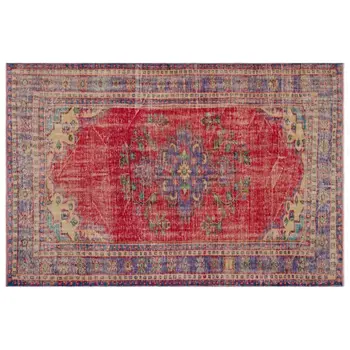 Handmade Natural Vintage Turkish Area Rug 184x266 Cm-6'0''X8'9''
Handmade Natural Vintage Turkish Area Rug 184x266 Cm-6'0''X8'9''