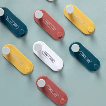 Punch-free adhesive hook mother and child size double adhesive hook colorful contrast color home storage adhesive hook 4 Pack
Punch-free adhesive hook mother and child size double adhesive hook colorful contrast color home storage adhesive hook 4 Pack
