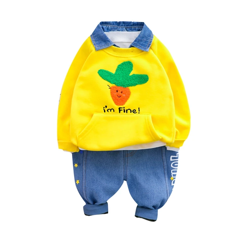 New Autumn Winter Baby Girl Clothes Suit Children Boys Thick T Shirt Pants 2 Piece Set Toddler Fashion Clothing Kids Sportswear 
New Autumn Winter Baby Girl Clothes Suit Children Boys Thick T Shirt Pants 2 Piece Set Toddler Fashion Clothing Kids Sportswear