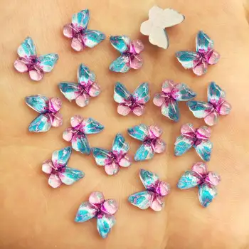 80pcs Bling Resin 10mm Colorful Butterflies Flatback Rhinestone Ornaments DIY Wedding Appliques Craft SW734*2 
80pcs Bling Resin 10mm Colorful Butterflies Flatback Rhinestone Ornaments DIY Wedding Appliques Craft SW734*2
