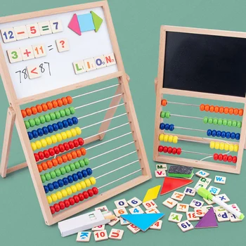 Multifunction Abacus Learning Stand Wooden Montessori Toys Counting Cognition Board Early Educational Math Toy For Children Gift
Multifunction Abacus Learning Stand Wooden Montessori Toys Counting Cognition Board Early Educational Math Toy For Children Gift