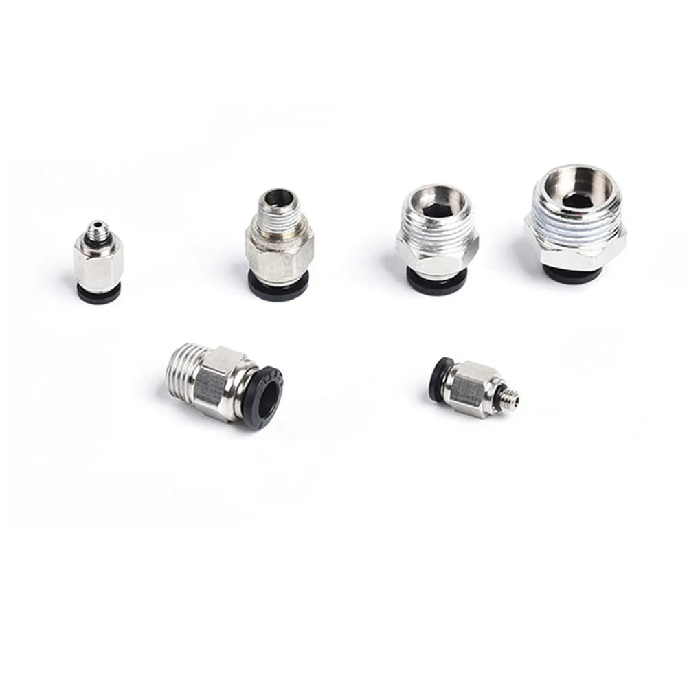 Black 6-16mm OD Hose Tube M5 1/4" 1/8" 3/8" 1/2" Male Thread Push In Joint Air Gas Connector Quick Pneumatic Fittings
Black 6-16mm OD Hose Tube M5 1/4" 1/8" 3/8" 1/2" Male Thread Push In Joint Air Gas Connector Quick Pneumatic Fittings