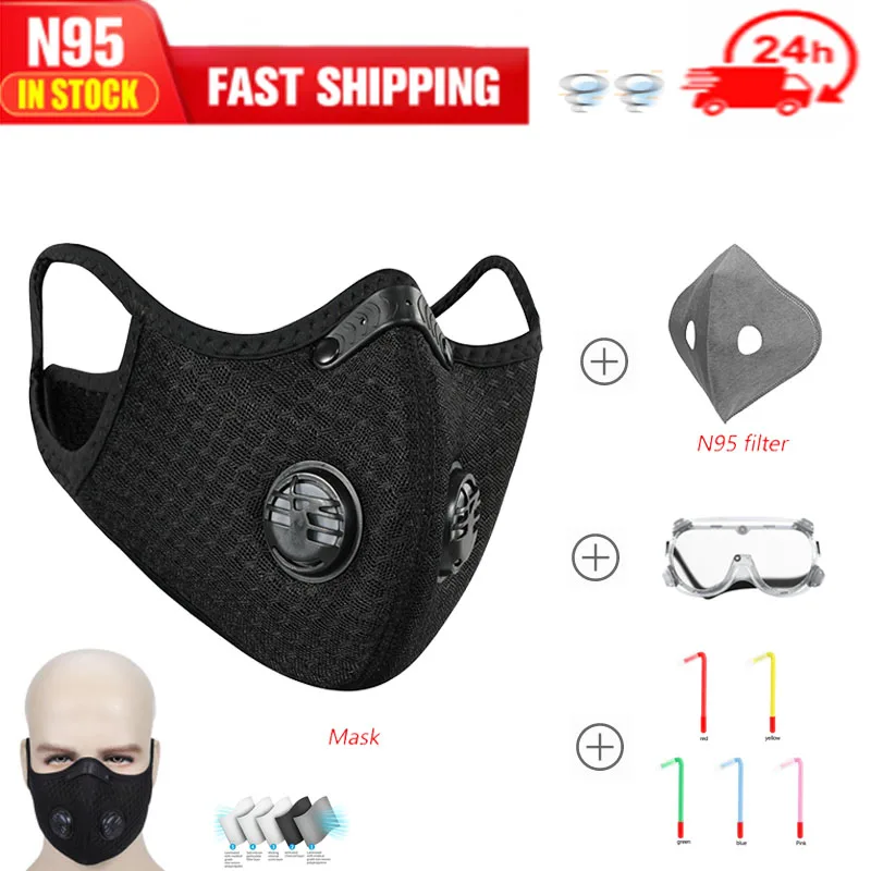 Cycling Face Mask Filter N95 Anit-fog Breathable Dustproof Bicycle Respirator Sports Protection Dust Mask And 1 Hands-free Tools
Cycling Face Mask Filter N95 Anit-fog Breathable Dustproof Bicycle Respirator Sports Protection Dust Mask And 1 Hands-free Tools