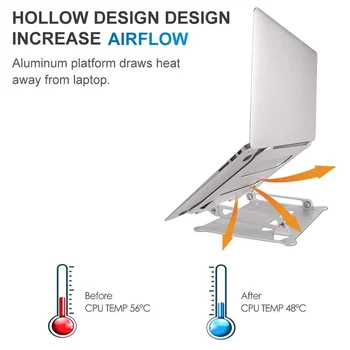Laptop Notebook Stand Holder Adjustable Aluminum Stand Riser Portable Light Weight for Home Office Travel SP99
Laptop Notebook Stand Holder Adjustable Aluminum Stand Riser Portable Light Weight for Home Office Travel SP99