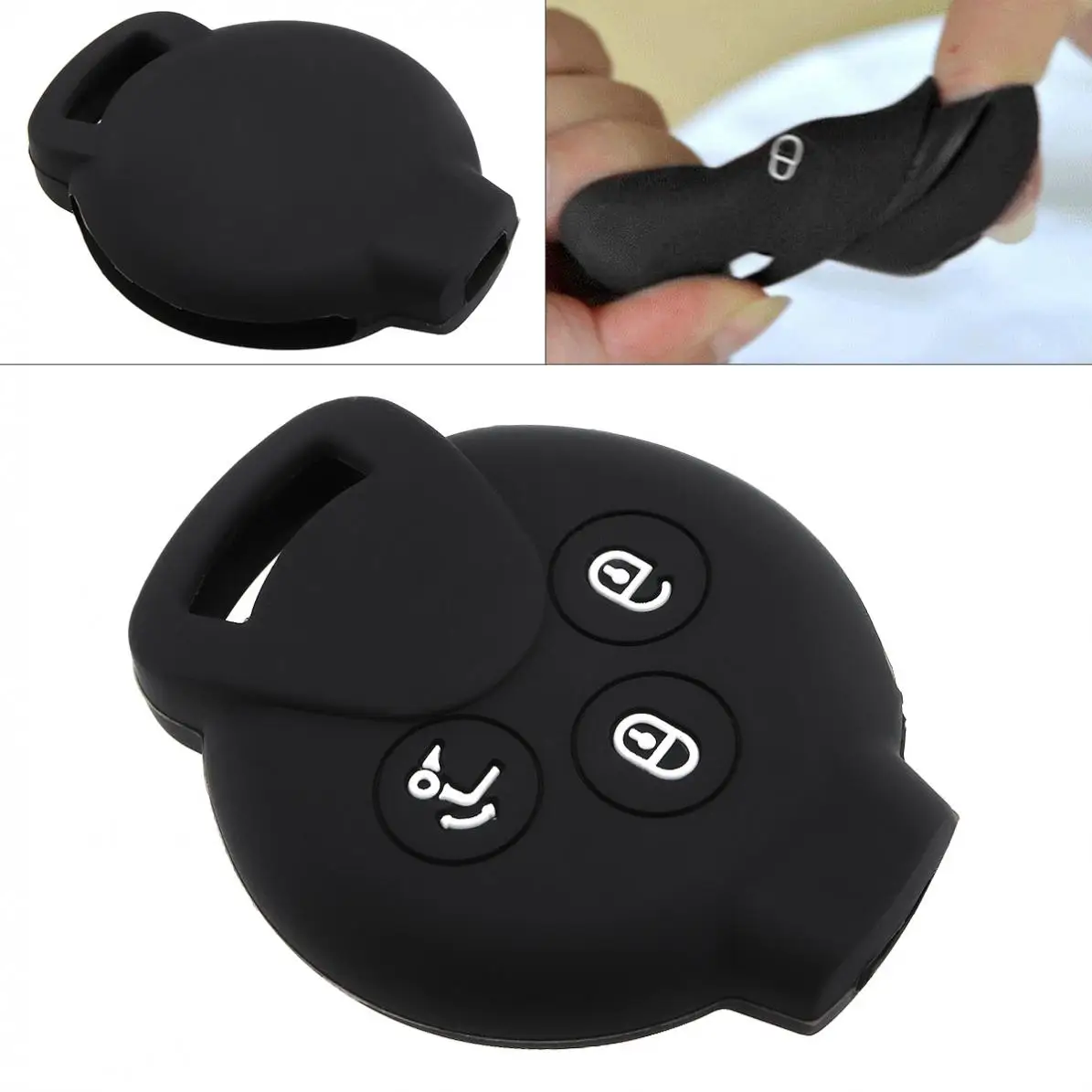 1pcs 3 Buttons Silicone Straight Panel Car Key Case Protector Holder fit for Benz Smart Fortwo Pure Coupe 2-Door 2004-2006
1pcs 3 Buttons Silicone Straight Panel Car Key Case Protector Holder fit for Benz Smart Fortwo Pure Coupe 2-Door 2004-2006