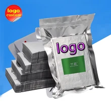 Vacuum Foil Packaging Bag Flat Top Opening Heat-seal Pocket for Food Snack Coffee Tea Powder Electronic Product Sample Meat Nut