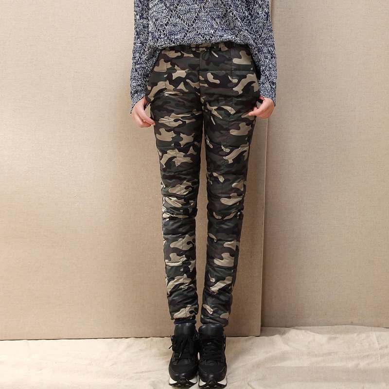 #0640 Winter Women Warm Cotton-padded Trousers Camouflage Down Pants Elastic Waist Pencil Pants Ladies Plus Size Trousers Female 
#0640 Winter Women Warm Cotton-padded Trousers Camouflage Down Pants Elastic Waist Pencil Pants Ladies Plus Size Trousers Female