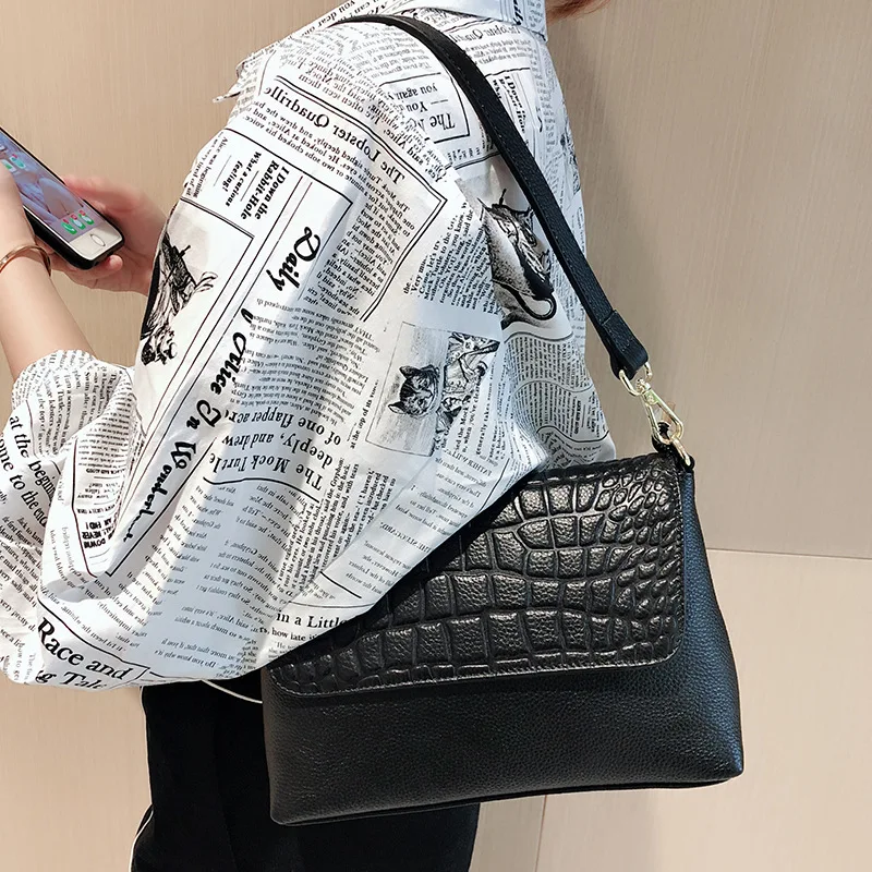 Genuine Leather 2019 New Style Shoulder Bag Fashion Shoulder Bag First Layer WOMEN'S Cow Leather Bag Handbag Large Capacity WOME
Genuine Leather 2019 New Style Shoulder Bag Fashion Shoulder Bag First Layer WOMEN'S Cow Leather Bag Handbag Large Capacity WOME