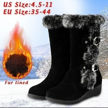 Winter Women Shoes Ladies Mid Calf Boots High Tube Classic Thick Fleece Models Snow Boots Muje Plus Size 35-42
Winter Women Shoes Ladies Mid Calf Boots High Tube Classic Thick Fleece Models Snow Boots Muje Plus Size 35-42