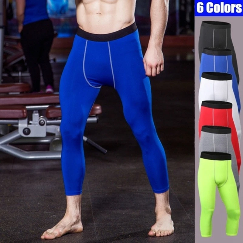 

Men's Tights Compression Pants Running Leggings Men Fitness Mens Leggings Tights Men Gym Skinny Trousers Men Basketball Pants