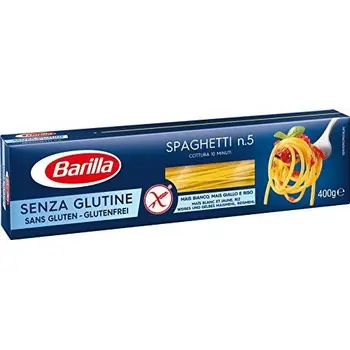 

Barilla Pasta Spaghetti N.5, Pasta Lunga di Mais Bianco, Mais Giallo e Riso, Senza Glutine - 400 gr