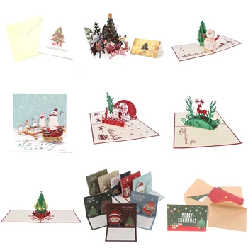 2021 Merry Christmas Cards Christmas Tree Winter Gift Pop-Up Cards Xmas Decoration Stickers Laser Cut New Year Greeting Cards
2021 Merry Christmas Cards Christmas Tree Winter Gift Pop-Up Cards Xmas Decoration Stickers Laser Cut New Year Greeting Cards