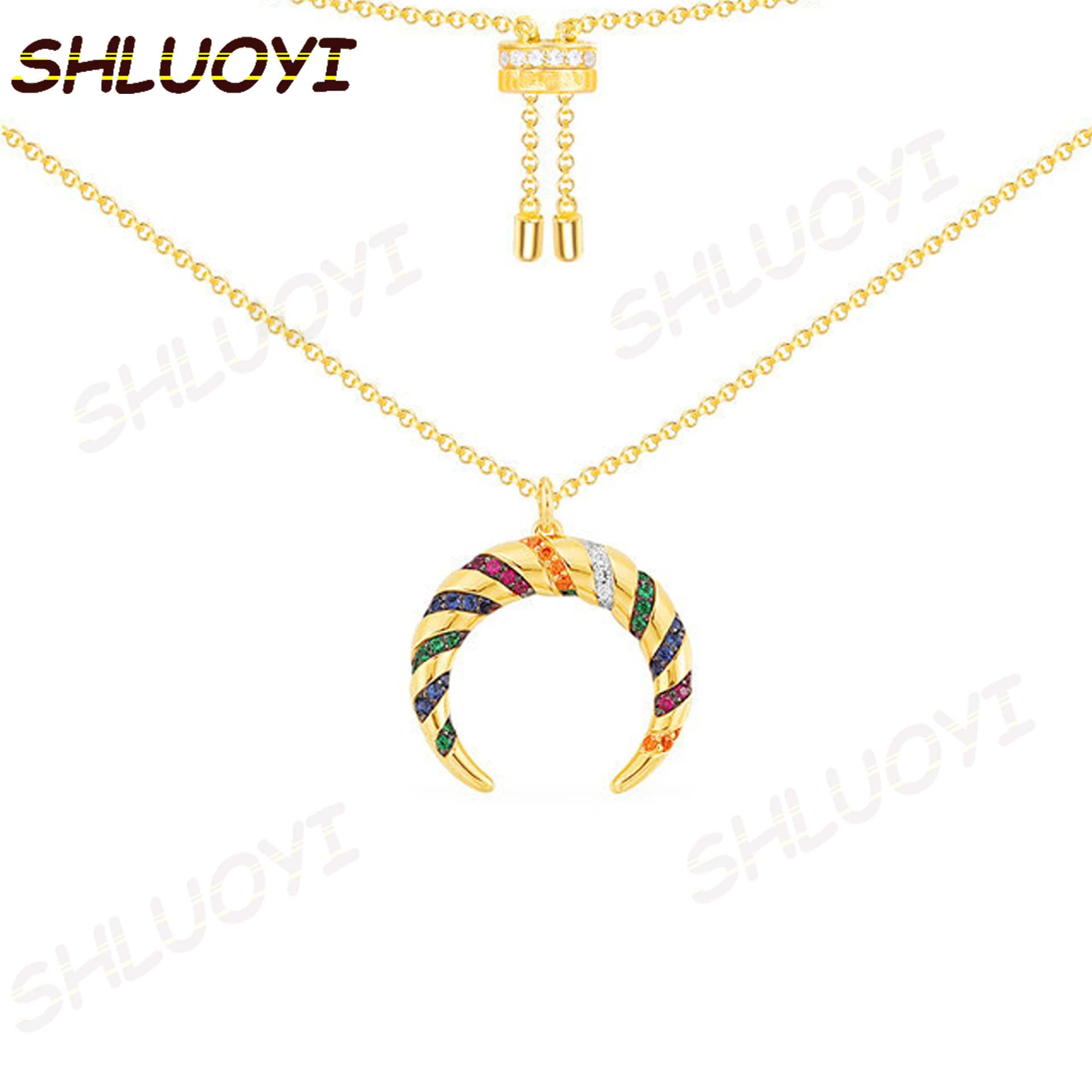 Fashion Charm Sterling Silver Copy 1:1 Copy,Yellow Silver Multicolor Tribal Adjustable Necklace Women Luxury Jewelry Gift
Fashion Charm Sterling Silver Copy 1:1 Copy,Yellow Silver Multicolor Tribal Adjustable Necklace Women Luxury Jewelry Gift