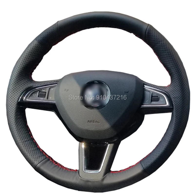 For SKODA Octavia Superb Yeti Spaceback Fabia Rapid RS Black Suede Hand-stitched Car Steering Wheel Cover
For SKODA Octavia Superb Yeti Spaceback Fabia Rapid RS Black Suede Hand-stitched Car Steering Wheel Cover