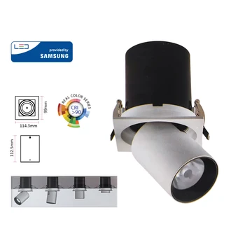 V-TAC FP20049N spotlight Led COB downlight 18W 4000K square CRI 90 angle adjustable 24 Snooker 360 Chip for Samsung SKU-20049
V-TAC FP20049N spotlight Led COB downlight 18W 4000K square CRI 90 angle adjustable 24 Snooker 360 Chip for Samsung SKU-20049