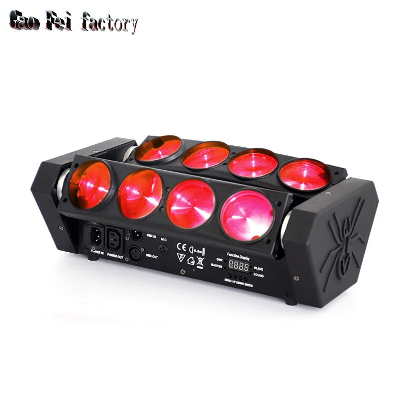 moving head light mini led spider 8*12W DMX rgbw beam led light stage disco light
moving head light mini led spider 8*12W DMX rgbw beam led light stage disco light