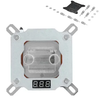 Heat Reducing CPU Water Cooling Block Copper Base With Screws Mainboard Waterblock Easy Install Module PC For Intel 1150 1151
Heat Reducing CPU Water Cooling Block Copper Base With Screws Mainboard Waterblock Easy Install Module PC For Intel 1150 1151