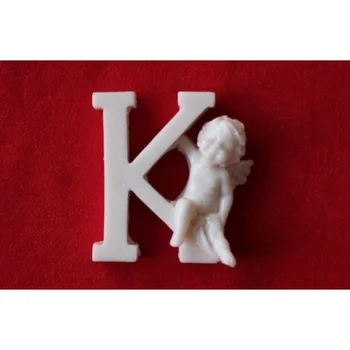 Simo Silikon The ANGELS K Letter soap And Scented Stone mold 
Simo Silikon The ANGELS K Letter soap And Scented Stone mold