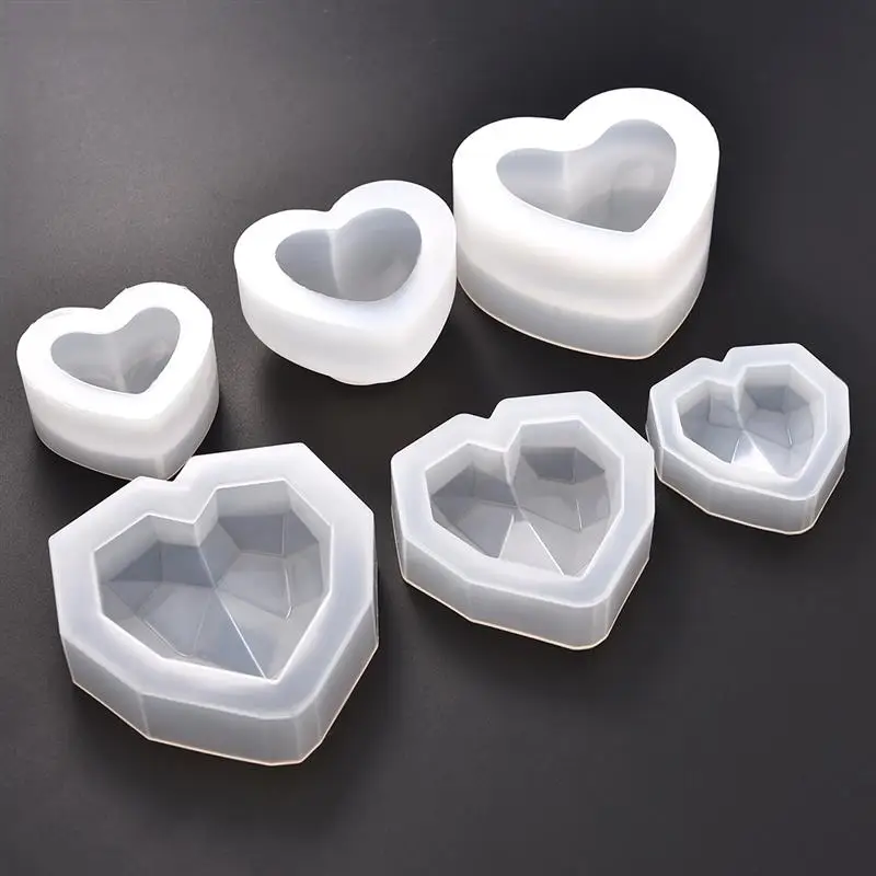 DIY 3D Heart Silicone Resin Molds Jewelry Making Mold For UV Epoxy Jewelry Tools DIY Key Chain Pendants Home Crafts Tools
DIY 3D Heart Silicone Resin Molds Jewelry Making Mold For UV Epoxy Jewelry Tools DIY Key Chain Pendants Home Crafts Tools