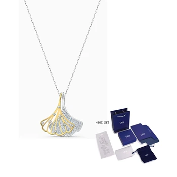 Fashion Trend SWA New STUNNING GINKO Pendant Necklace Gold Ginkgo Leaf Romantic Fashion Female Romantic Jewelry Gift 
Fashion Trend SWA New STUNNING GINKO Pendant Necklace Gold Ginkgo Leaf Romantic Fashion Female Romantic Jewelry Gift