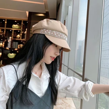 Autumn and winter new retro temperament octagonal hat female British style hat beret
Autumn and winter new retro temperament octagonal hat female British style hat beret