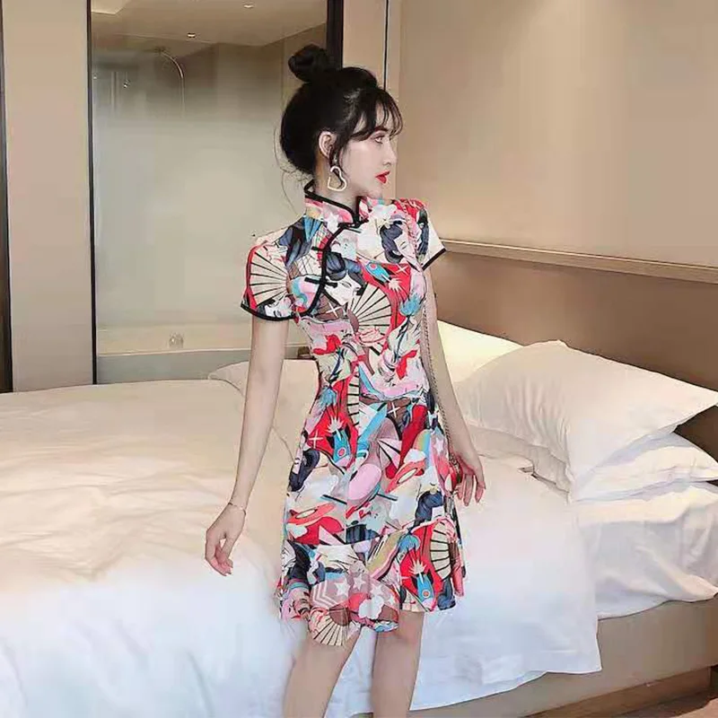 2019 summer vestidos de fiesta sexy dress dress women long elegant Chinese style modified version qipao sexy young girl dress
2019 summer vestidos de fiesta sexy dress dress women long elegant Chinese style modified version qipao sexy young girl dress