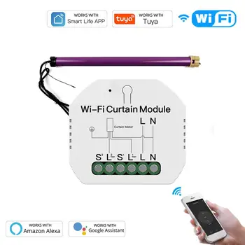 Wifi Smart Curtain Module Switch for Electric Roller Shutter Motor Tuya Wireless Remote Control Work with Alexa Google Home
Wifi Smart Curtain Module Switch for Electric Roller Shutter Motor Tuya Wireless Remote Control Work with Alexa Google Home
