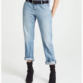 2020 Spring Women's Long Jeans High Waist Straight Loose Zipper Fly Casual Denim Pants Female Simple Trousers with Belt
2020 Spring Women's Long Jeans High Waist Straight Loose Zipper Fly Casual Denim Pants Female Simple Trousers with Belt