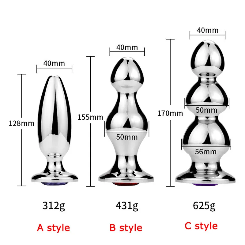 Секс-игрушки для взрослых большая Анальная пробка Металлические анальные бусины