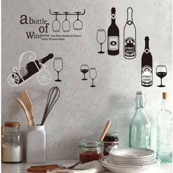 Glass Bottle Art Mural Home Decor Red Wine Wall stickers Kitchen Wall Decals TV Sofa Decor Wallpaper Mural Party Curtain
Glass Bottle Art Mural Home Decor Red Wine Wall stickers Kitchen Wall Decals TV Sofa Decor Wallpaper Mural Party Curtain