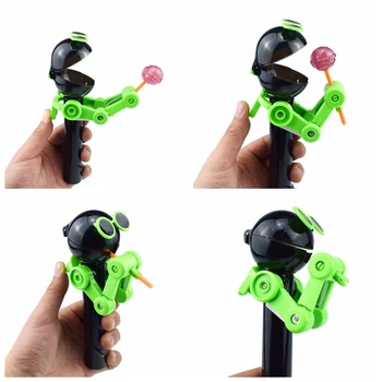 Newest Cute Creative Personality Toy Lollipop Holder Decompression Lollipop Robot Candy Dustproof Toy Gift Send Random Color
Newest Cute Creative Personality Toy Lollipop Holder Decompression Lollipop Robot Candy Dustproof Toy Gift Send Random Color